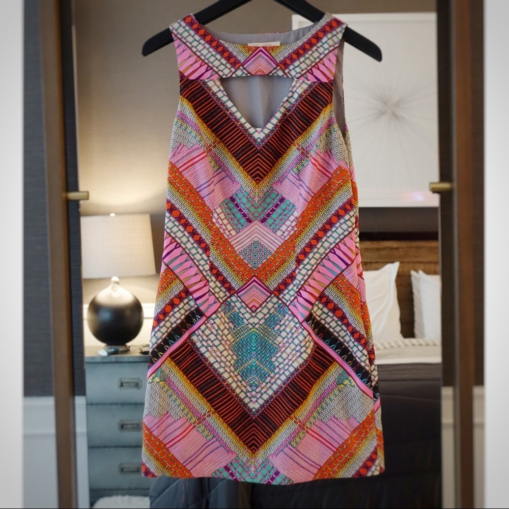 Mara Hoffman Pink Geo Silk Dress